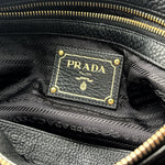 Load image into Gallery viewer, Prada Black Vitello Phenix Leather Bauletto Bag (Pre-owned) GRVJT82
