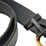 Load image into Gallery viewer, Gucci Leather Rhinestone Buckle Belt (Pre-owned)
