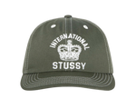 Load image into Gallery viewer, Stussy MD INT. Crown Strapback Cap Dark Olive

