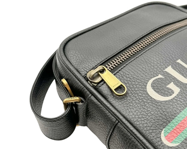 Gucci Print Messenger Bag in Black (Like new)