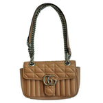 Load image into Gallery viewer, Gucci mini GG Marmont shoulder Bag Beige (Like new) YBXDCHG
