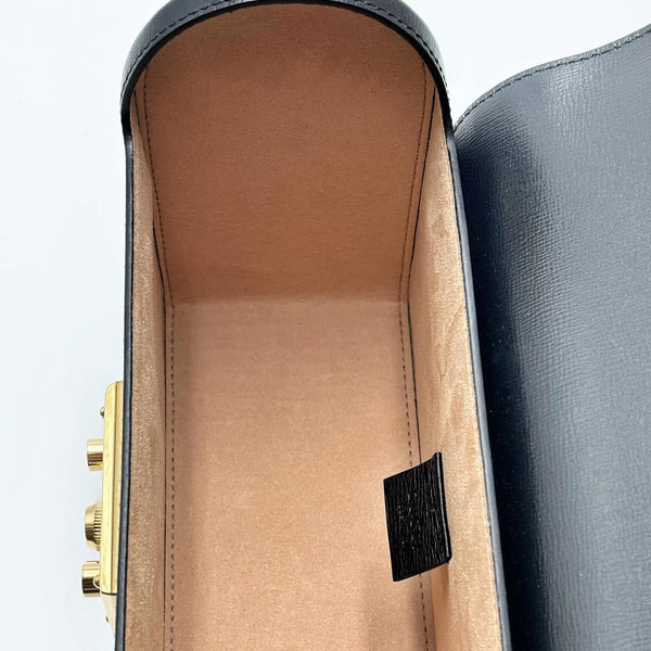 Gucci Black Padlock Small Bamboo Shoulder Bag (Like new) 3W2M6JX