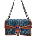 Load image into Gallery viewer, Gucci Dionysus Bag GG Denim Small Shoulder Bag (Like new) KH9JXV7
