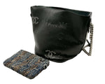 Load image into Gallery viewer, Chanel Logo Eyelet Bucket Bag Black (Like new)

