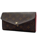 Load image into Gallery viewer, Louis Vuitton Sarah Wallet Monogram Coquelicot Lining (Pre-owned)

