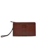 Load image into Gallery viewer, Burberry Leather Shadow Horse Clutch Bag Brown (Pre-owned)
