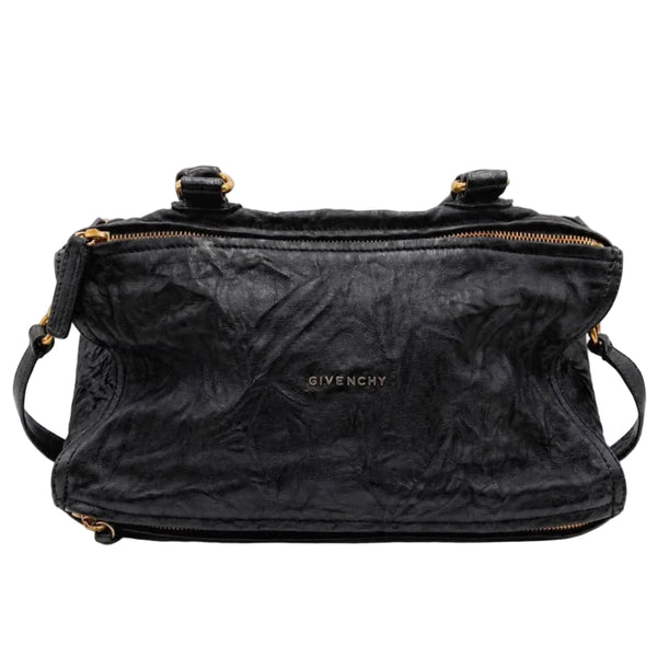 Givenchy Black Wrinkled Sheepskin Leather Large Pandora Bag (Pre-owned) 77XBXDM
