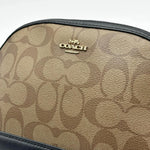 Load image into Gallery viewer, Coach Dome Brown/Black Signature Coated Canvas Crossbody Bag (Pre-owned)
