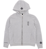 Load image into Gallery viewer, Chrome Hearts GRP Y NOT Leather Patchwork Zip-Up Hoodie

