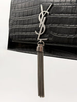 Load image into Gallery viewer, Saint Laurent Kate Tassel Chain Bag Small Croc-Embossed (Like new)

