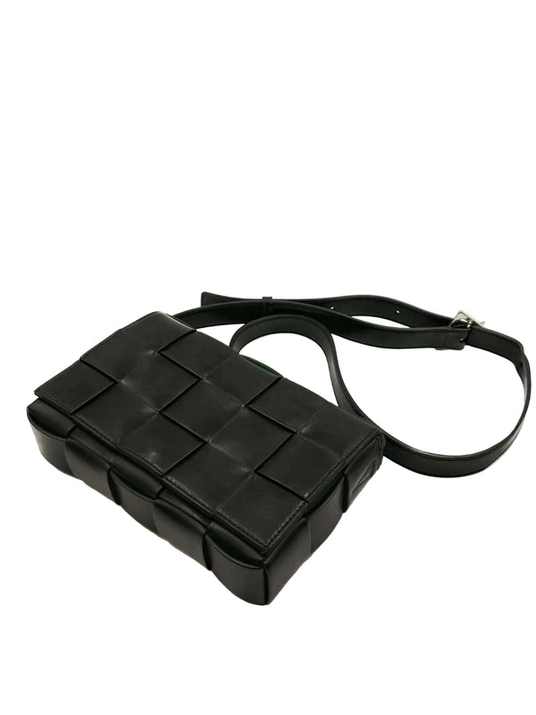Bottega Veneta Cassette Crossbody Bag Black/Green (Like new)