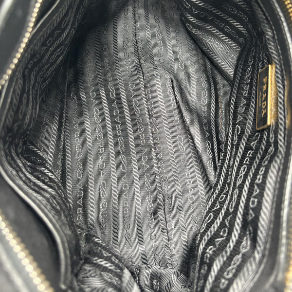 Prada Nylon Gaufre Black Handbag Black (Pre-owned) 47BG9W8