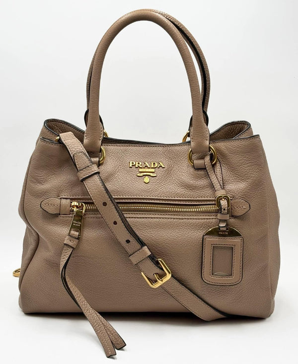 Prada Vitello Phenix Tote Cammeo (Like new) QV6W2BM