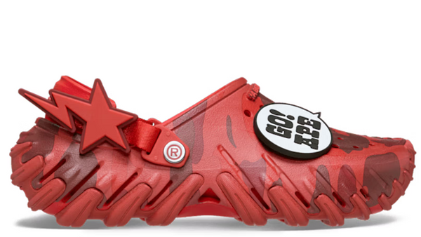 Bape x Crocs Echo RO Clog Bape Flame Camo