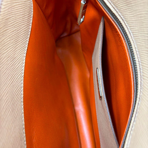 Prada Caramel Saffiano Lux Leather Twin Tote Bag (Pre-owned) HJTX82W