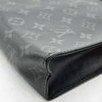 Load image into Gallery viewer, Louis Vuitton Pochette Voyage Monogram Eclipse MM Black/Grey (Pre-owned) J64W342

