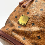 Load image into Gallery viewer, MCM Visetos Drawstring Bucket Bag Brown (Pre-owned)
