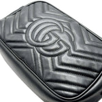 Load image into Gallery viewer, Gucci GG Marmont Small Camera Bag Black Matelasse Leather (Pre-owned) G3YKJ9X
