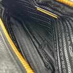 Load image into Gallery viewer, Prada Black Vitello Phenix Leather Double Zip Crossbody Bag (Like new) W6YRB9Y

