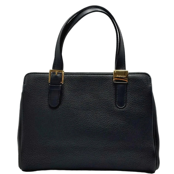 Burberry Small Banner Leather Handbag Black (Like new) BCV3YJR