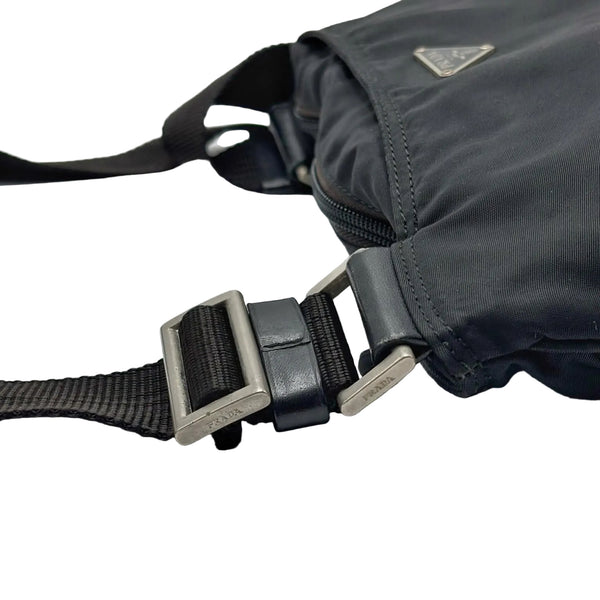 Prada Nylon Black Messenger Crossbody Bag (Pre-owned)