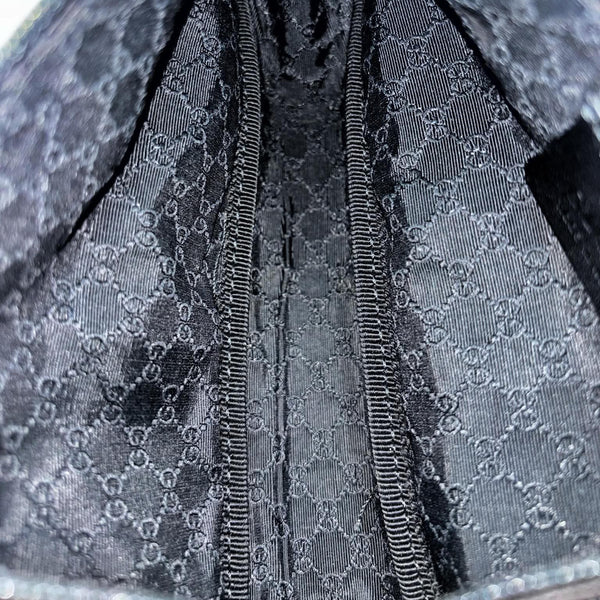 Gucci Denim Web Shoulder Bag (Pre-owned)