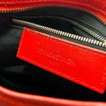 Load image into Gallery viewer, Balenciaga Poppy Chevre Leather Rubber Motorcycle Mini City Bag(Like new) VW7X2HR
