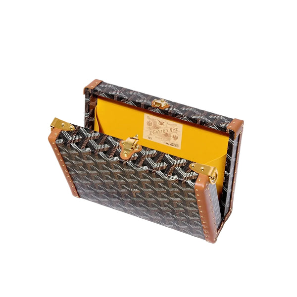 Goyard Bezons Trunk Bag Black & Tan (Brandnew)