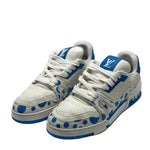 Load image into Gallery viewer, Louis Vuitton x Yayoi Kusama Trainer White Blue (Pre-owned)
