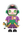 Pop Mart Space Molly Joker 400%