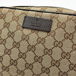 Load image into Gallery viewer, Gucci Monogram Belt Bag Dark Brown (Like new) TKHY7Y4
