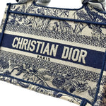 Load image into Gallery viewer, Christian Dior Toile De Jouy Dioriviera Small Book Tote Blue (Like new) H239R6J
