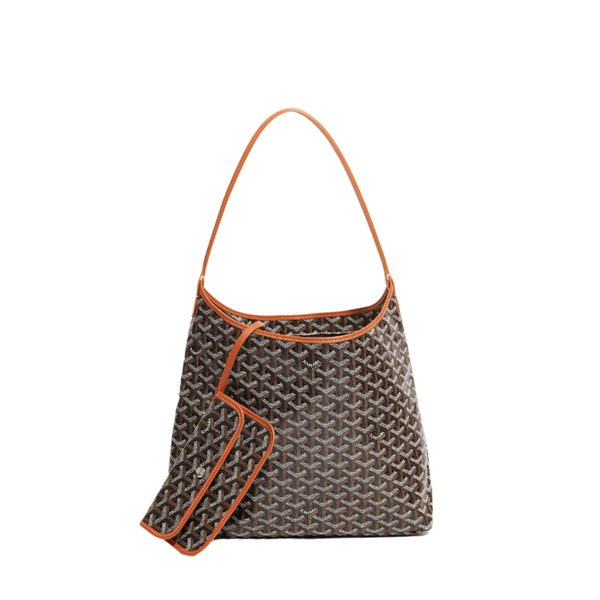 Goyard  Goyardine Boheme Hobo Black/Tan