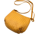 Load image into Gallery viewer, Bottega Veneta Intrecciato Messenger Bag Yellow (Like new) 9GX3G2H
