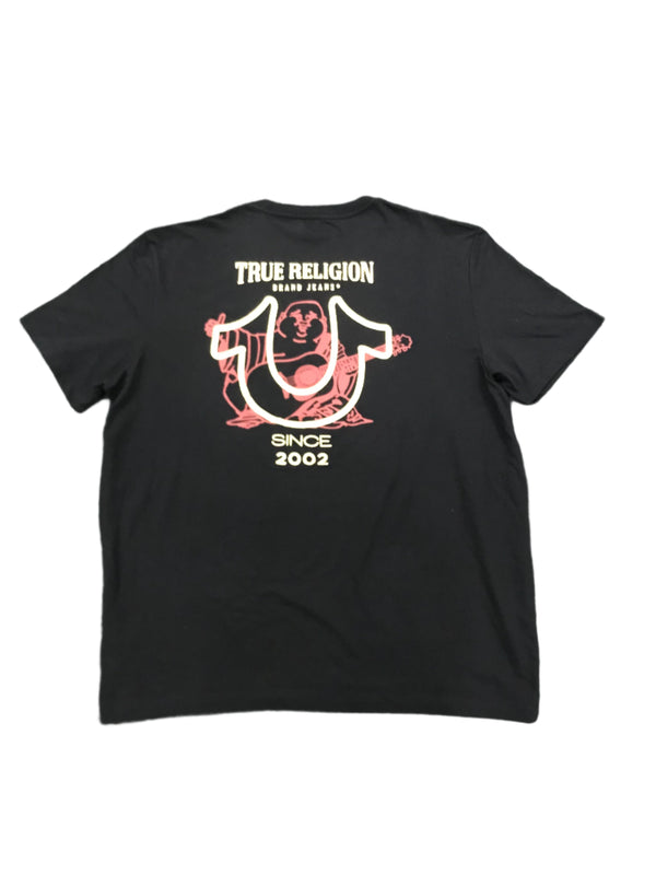True Religion Men's Metallic Gold Buddha T-Shirt