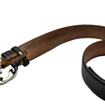Load image into Gallery viewer, Gucci Interlocking G Belt Signature Guccissima Black/Beige Lining (Pre-owned)
