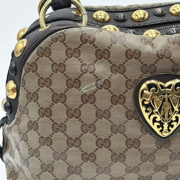 Gucci Babouska Crystal GG Crest Dome Bag (Pre-owned) 74G4KYW