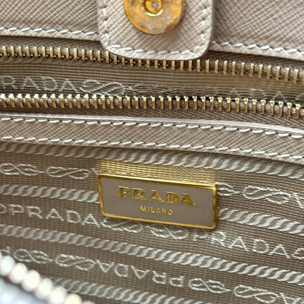 Prada Beige Galleria Saffiano Leather Bag (Pre-owned) 3RYD2WB