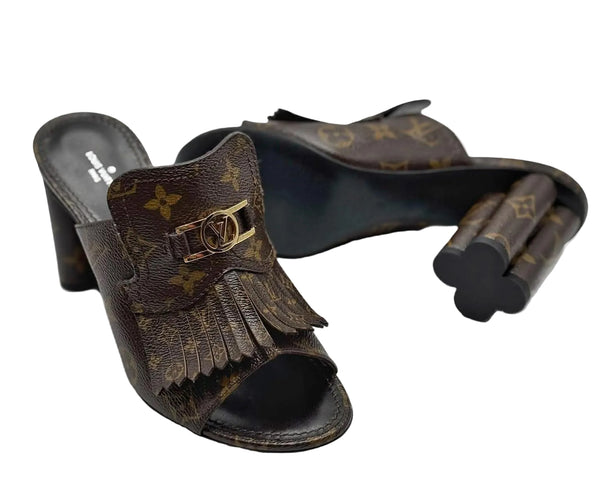 Louis Vuitton Monogram Canvas Indiana Mule (Brandnew)