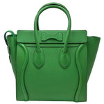 Load image into Gallery viewer, Celine Green Drummed Leather Nano Luggage Tote Bag (Like new) 3X6RH8K
