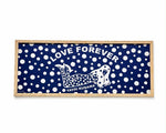 Load image into Gallery viewer, Yayoi Kusama Love Forever (Blue) Framed
