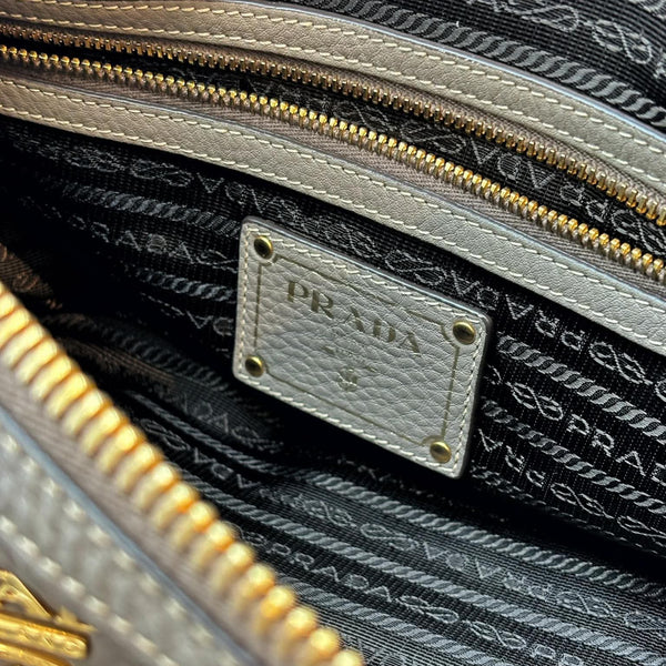 Prada Vitello Daino Shopping Satchel Pomice (Like new) XCRVCQB