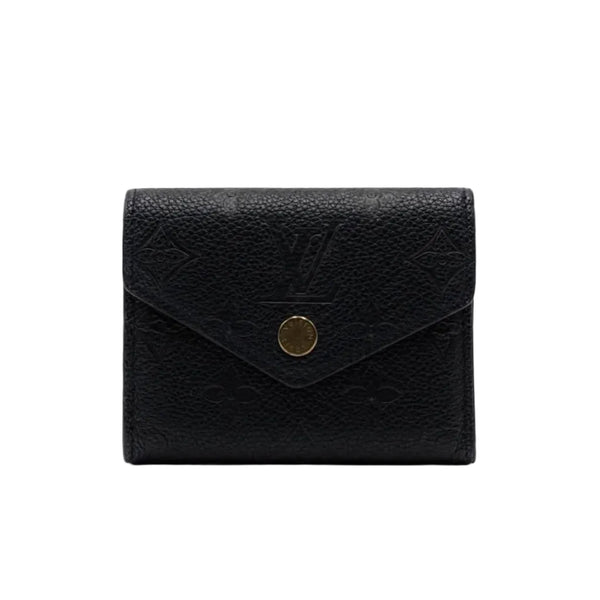 Louis Vuitton Victorine Wallet Black Leather (Like new) VQMY8R2