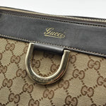 Load image into Gallery viewer, Gucci Monogram D Gold Tote Dark Brown (Pre-owned) 7JK26CK
