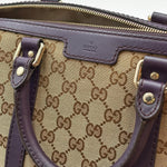 Load image into Gallery viewer, Gucci Beige/Purple GG Canvas Medium Joy Boston Bag W/Shoulder Strap (Like new)
