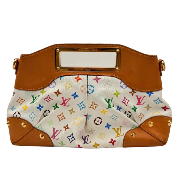 Louis Vuitton White Monogram “Murakami” Judy MM Bag (Pre-owned) G82MBTQ