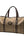 Burberry Check Boston Bag Travel Khaki Brown Canvas Leather (Pre-owned)