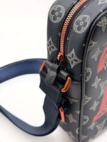 Load image into Gallery viewer, Louis Vuitton Danube Monogram Upside Down Ink PM Navy (Like new)
