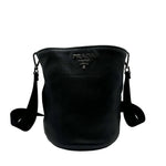 Load image into Gallery viewer, PRADA Vitello Daino Bucket Bag Black (Like new)
