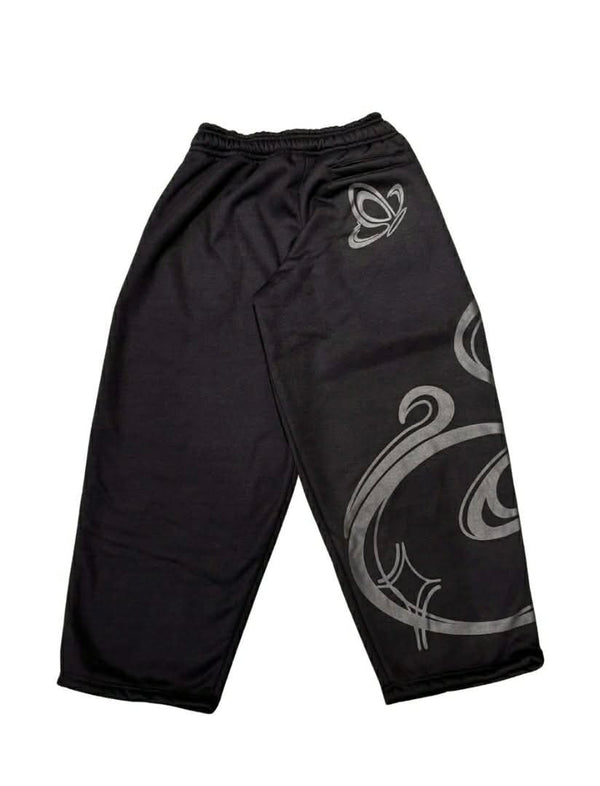 Sono Thrum Black Barrel Sweatpants